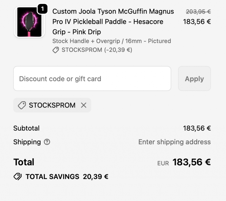 Spinwave Pickleball cart with Discount Code STOCKSPROM 2026 - 10% off applied