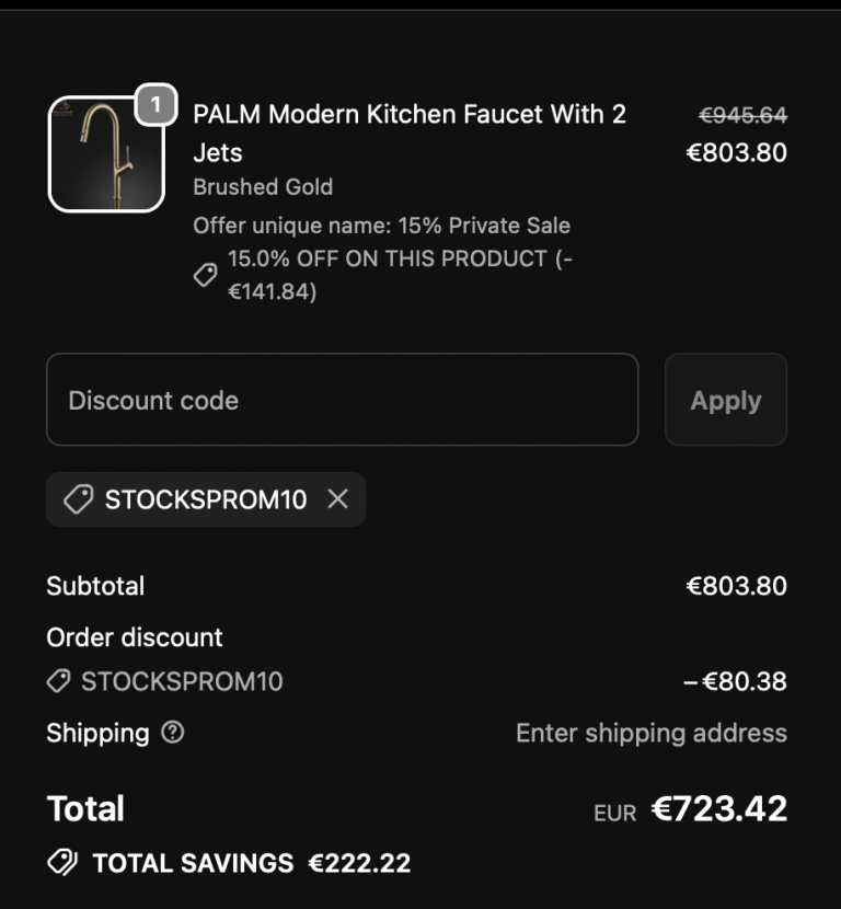 Maestro Bath cart with Discount Code STOCKSPROM10 2026 - 10% off applied