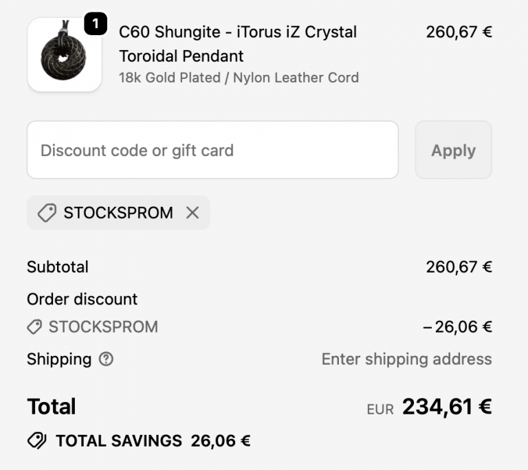 iPyramids cart with Discount Code STOCKSPROM 2026 - 20% off applied