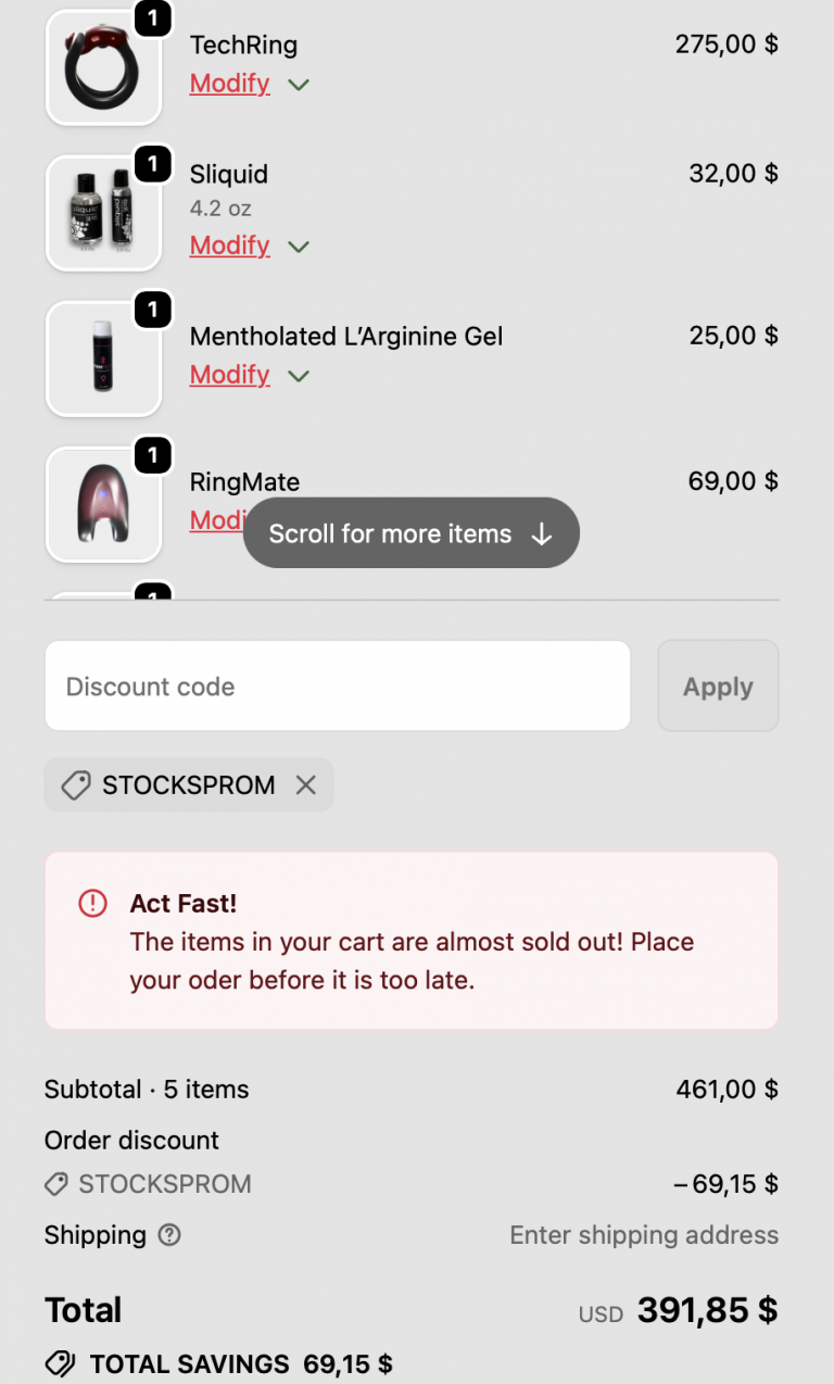 Firm Tech cart with Discount Code STOCKSPROM 2026 - 15% off applied